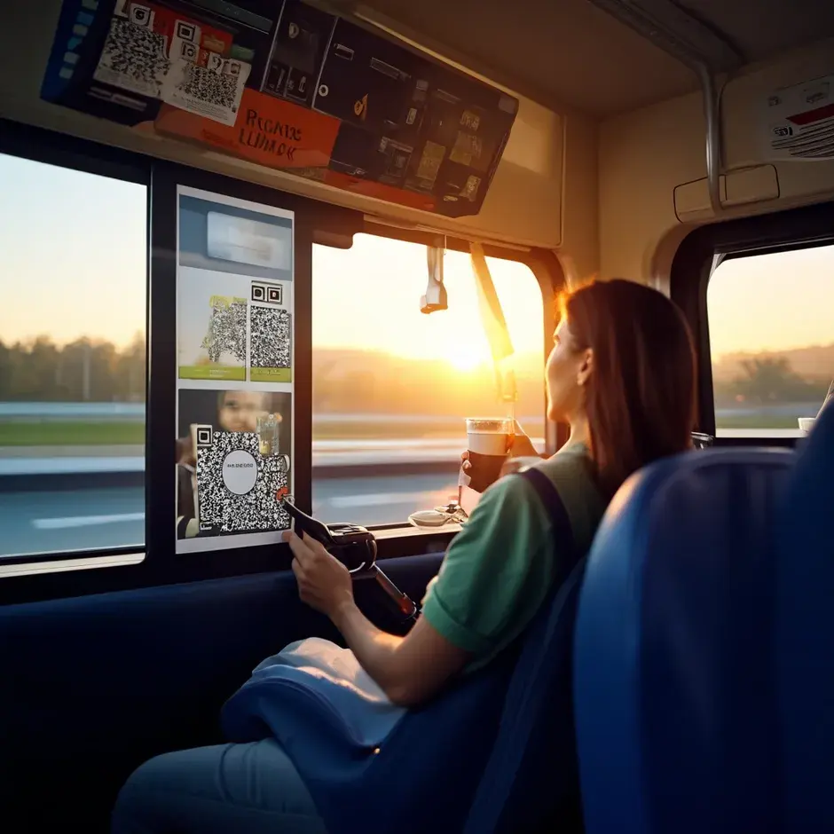 Bus seat QR